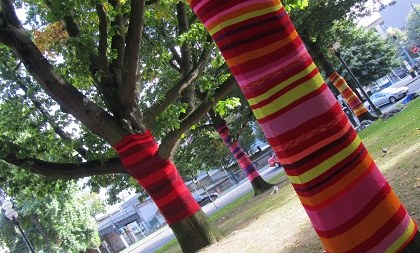 knitted trees