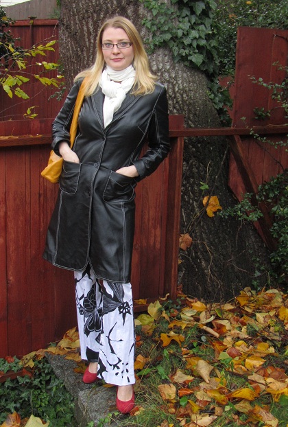 black and white and red