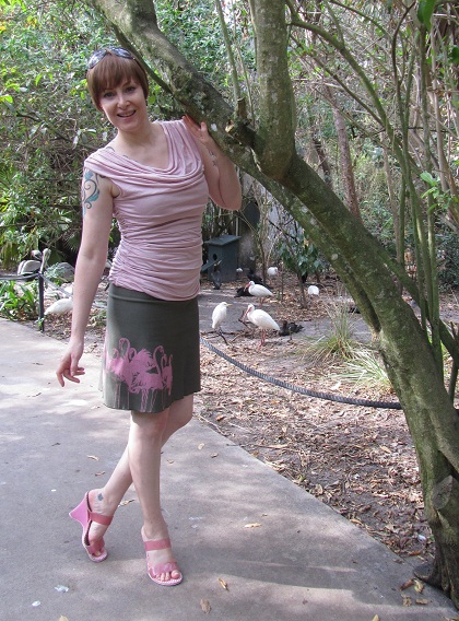 flamingo skirt