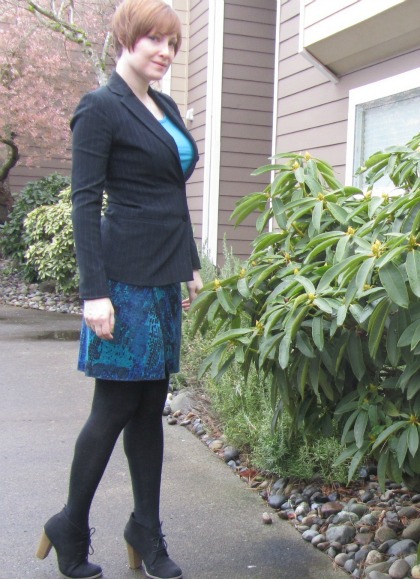 turquoise and tights