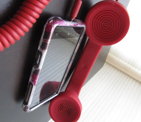 cell phone with old school receiver