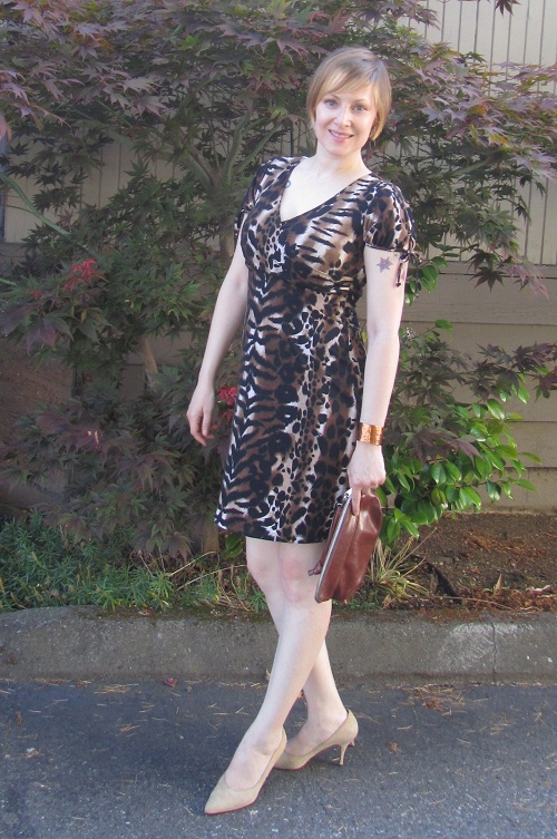 animal print dress