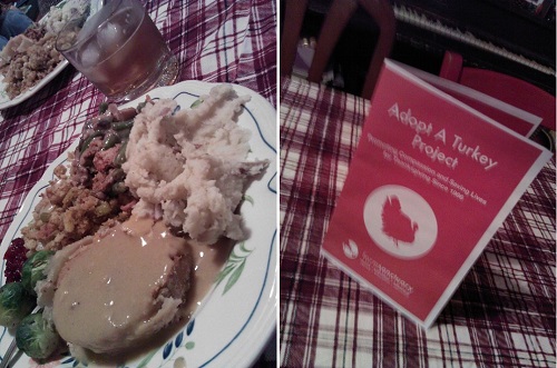 my meal and the turkey certificate