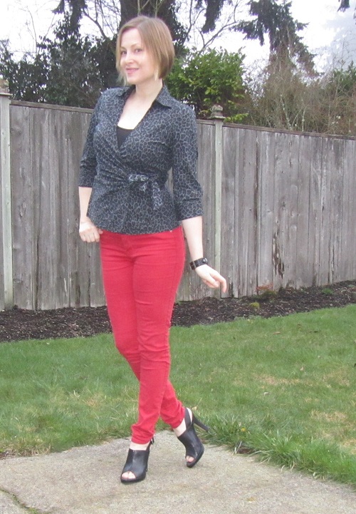 red pants