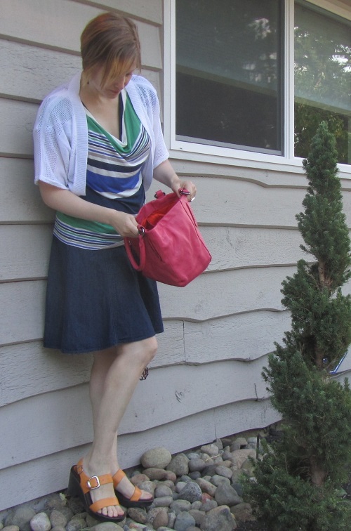 pops of pink and yellow