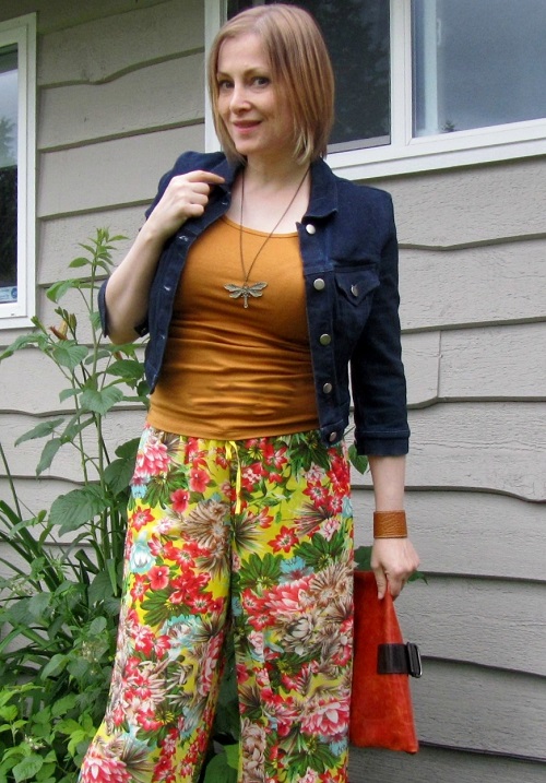 florals and denim