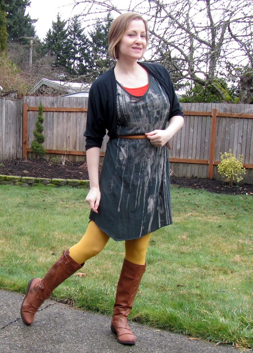 mustard tights