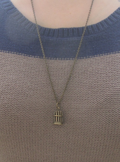 empty cage necklace