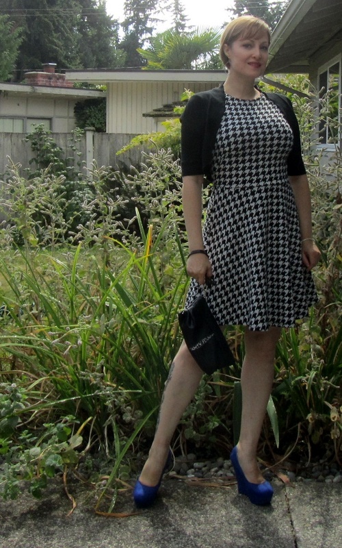 blues shoes and houndstooth